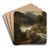 Waterfall in Hallingdal by Hans Gude Art Drink Coaster set