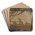 View to the Quirinal from the Villa Malta, Rome by Gustaf Sderberg Art Drink Coaster set View to the Quirinal from the Villa Malta, Rome by Gustaf Sderberg Art Drink Coaster set