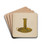 Candlestick by Janet Riza Drink Coasters - set of 4