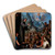 Miracles of Saint Salvador de Horta by Juan Rodrguez Jurez Art Drink Coaster set