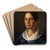 Portrait of Madame Martin by Jean-Franois Millet Art Drink Coaster set