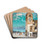 Capri by Konstantin Ivanovich Gorbatov Drink Coasters - set of 4
