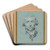 Portrait of Franois-Jean Hoin (1748 - 1808) by Claude Hoin Art Drink Coaster set