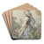 Farm girl in the garden by Jakob Becker Art Drink Coaster set