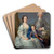 Sir Robert and Lady Smyth with Their Son, Hervey by Andrea Soldi Art Drink Coaster set