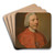 Henry Benedict Stuart, Cardinal York (1725-1807) by Hugh Douglas Hamilton Art Drink Coaster set