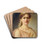 Portrait d'Adeline Dudlay (1858-1934), socitaire de la Comdie-Franaise, dans le rle d'Alcmne. by Daniel Brard Drink Coasters - set of 4 Portrait d'Adeline Dudlay (1858-1934), socitaire de la Comdie-Franaise, dans le rle d'Alcmne. by Daniel Brard Drink Coasters - set of 4