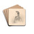 Portrait of a Man by Nicaise De Keyser Drink Coasters - set of 4 Portrait of a Man by Nicaise De Keyser Drink Coasters - set of 4