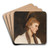Frau im Profil mit Goldhaube by Eduard Veith Art Drink Coaster set