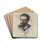 Jeune Homme Barbe Blonde by douard Manet Drink Coasters - set of 4 Jeune Homme Barbe Blonde by douard Manet Drink Coasters - set of 4