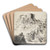 Italienische Landschaft mit Kastell by Bartholomeus Breenbergh Art Drink Coaster set