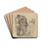 Figure Piece by Domenichino Drink Coasters - set of 4