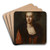 Portrait Of A Lady by Josef Georg Von Edlinger Art Drink Coaster set Portrait Of A Lady by Josef Georg Von Edlinger Art Drink Coaster set