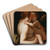 Venus and Cupid by Giovanni Battista Paggi Art Drink Coaster set