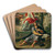 The Calling of Saint Augustine by Willem van Herp Art Drink Coaster set