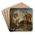 Three Hunting Dogs In A Landscape by Circle Of Frans Snyders Art Drink Coaster set