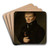 Portrait of a man  Dr. Werner by Jan Sikorski Art Drink Coaster set