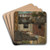 View through the window of a workroom by Tadeusz Makowski Art Drink Coaster set View through the window of a workroom by Tadeusz Makowski Art Drink Coaster set
