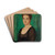 Damenbildnis (Martha Butzer) by Franz von Stuck Drink Coasters - set of 4