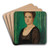 Damenbildnis (Martha Butzer) by Franz von Stuck Art Drink Coaster set