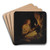 ThePenitentMagdalene By Candlelight by Gerrit Dou Art Drink Coaster set ThePenitentMagdalene By Candlelight by Gerrit Dou Art Drink Coaster set
