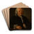 Portrait de Jean-Nicolas Servandoni (1695-1766), peintre et architecte by Jean-Franois Gilles Colson Art Drink Coaster set