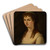 Portrait of a Young Lady by George Henry Harlow Art Drink Coaster set