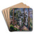 Pines and Rocks by Paul Czanne Art Drink Coaster set
