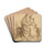The Virgin and Child on a Grassy Bench by Nuremberg School Drink Coasters - set of 4