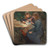 Zwei Mdchen im Garten by Fritz von Uhde Art Drink Coaster set