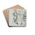 Three Figures by Edward Matthew Ward Drink Coasters - set of 4 Three Figures by Edward Matthew Ward Drink Coasters - set of 4