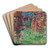 La maison dans les roses by Claude Monet Art Drink Coaster set