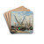 Trouville, le port, voiliers chous by Eugne Boudin Drink Coasters - set of 4