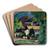 Bayerische Dorfhuser unter Bumen by Alexander Kanoldt Art Drink Coaster set