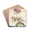 Study of a red catchfly (Lychnis hirsuta) by Herman Saftleven Drink Coasters - set of 4