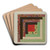 Log Cabin Quilt Square by Cornelius Christoffels and Margaret Linsley Art Drink Coaster set Log Cabin Quilt Square by Cornelius Christoffels and Margaret Linsley Art Drink Coaster set