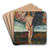 Puberty by Edvard Munch Art Drink Coaster set