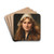 Head of a girl by Jules-Cyrille Cav Drink Coasters - set of 4