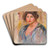 Portrait De Femme (Gabrielle Renard) by Pierre-Auguste Renoir Art Drink Coaster set