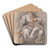 A Seated Prophet, Holding A Book by Giuseppe Cesari Art Drink Coaster set