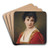 Portrait einer jungen Frau by Eugen von Blaas Art Drink Coaster set
