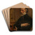 The Sculptor Jacques De Braekeleer by Charles Verlat Art Drink Coaster set