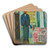 Self-Portrait by Edvard Munch Art Drink Coaster set