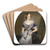 Portrait einer adeligen Dame by Ferdinand Georg Waldmller Art Drink Coaster set
