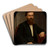 Portrait of Ksawery Skrzyski by Jzef Simmler Art Drink Coaster set Portrait of Ksawery Skrzyski by Jzef Simmler Art Drink Coaster set