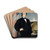 Portrait of the American President Andrew Johnson by Frank Buchser Drink Coasters - set of 4