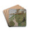 At the hill of the Norbertines monastery by Jacek Malczewski Drink Coasters - set of 4 At the hill of the Norbertines monastery by Jacek Malczewski Drink Coasters - set of 4