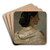 Portrait of Nana Risi by Ferdinand Keller Art Drink Coaster set