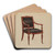Armchair by Frank Wenger Art Drink Coaster set