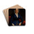 Portrait Of A Woman In A Blue Dress by Frederick Randolph Spencer Drink Coasters - set of 4